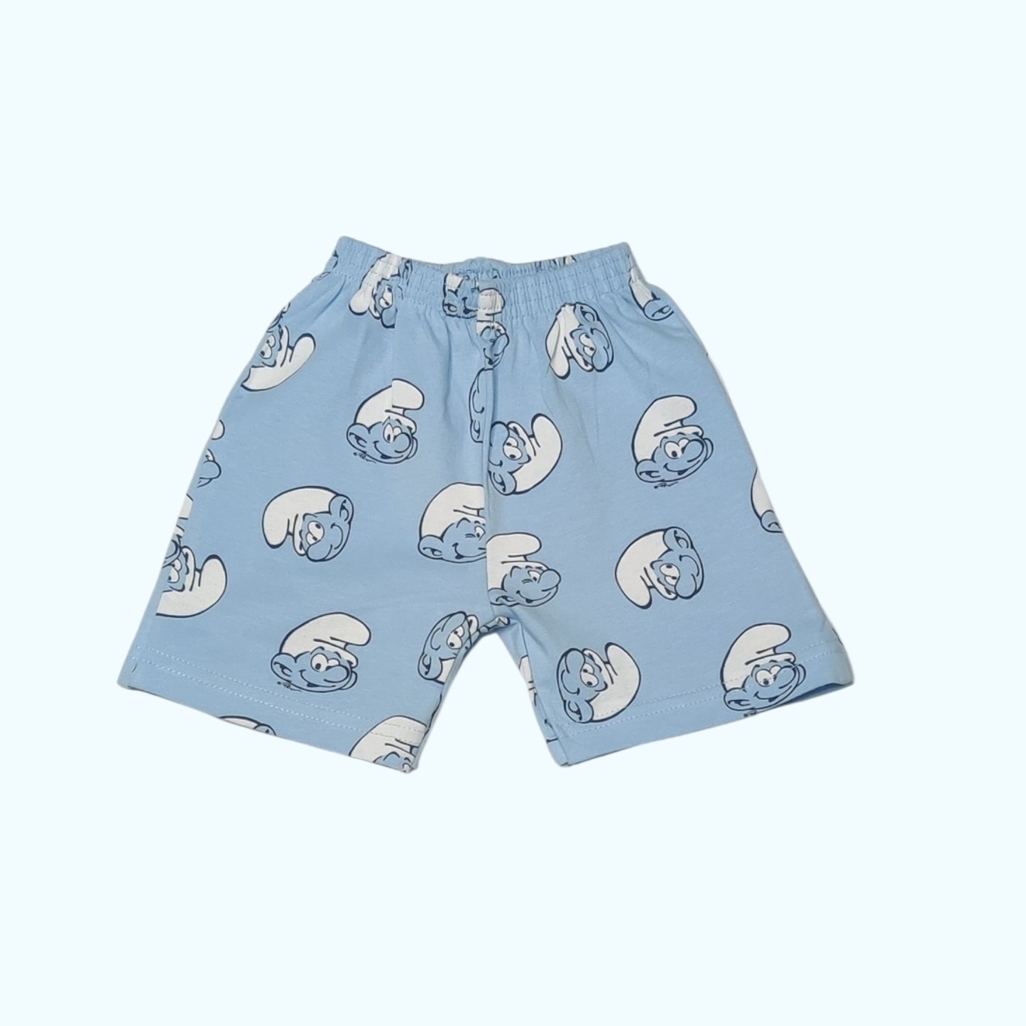 Boys’ smurf printed blue shorts