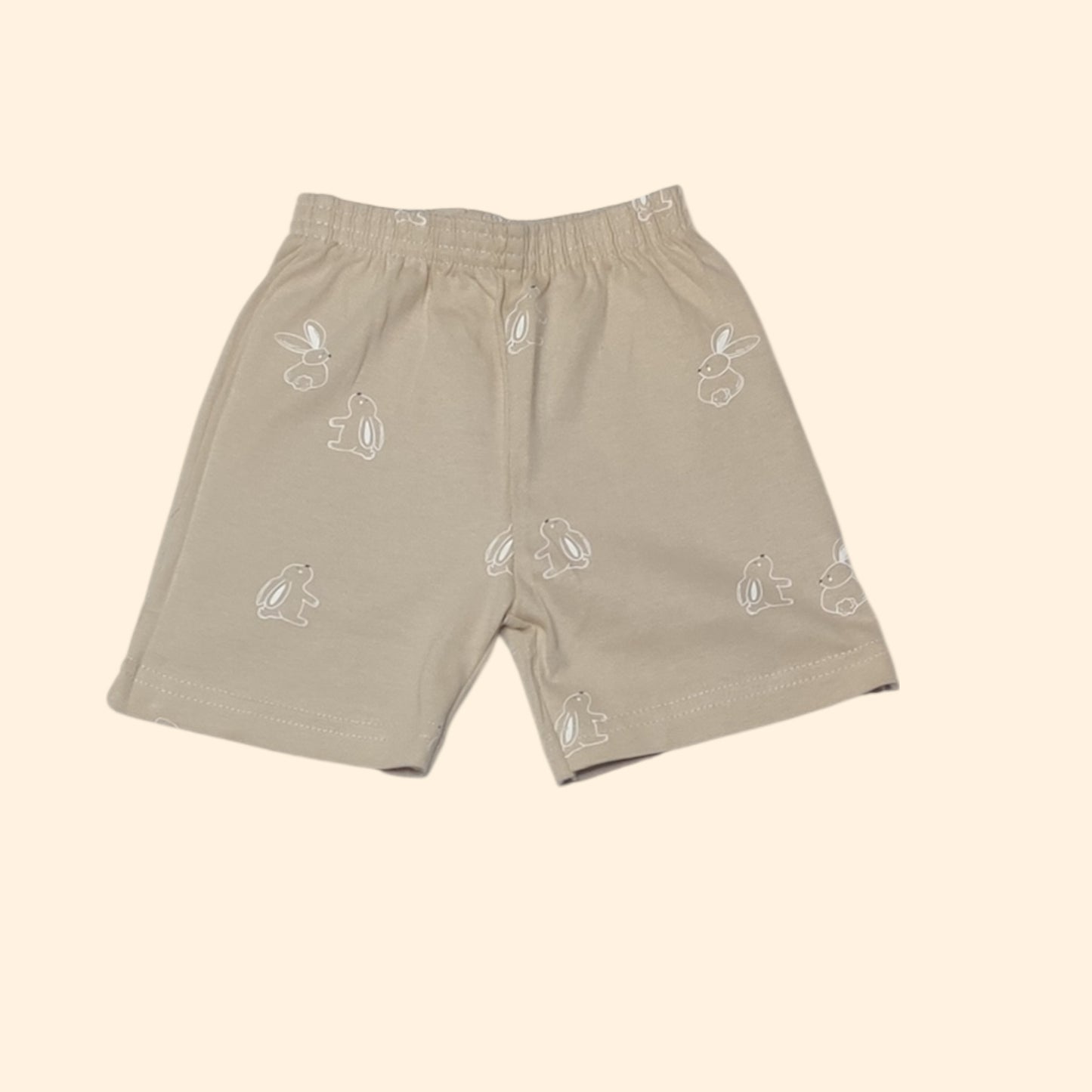 Baby boys' animal print cotton shorts