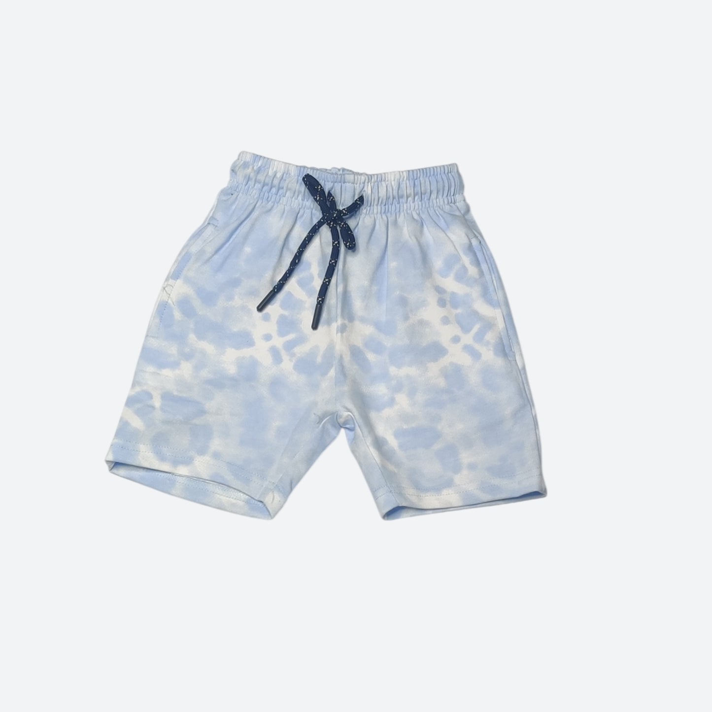 Tie-dye shorts with a drawstring