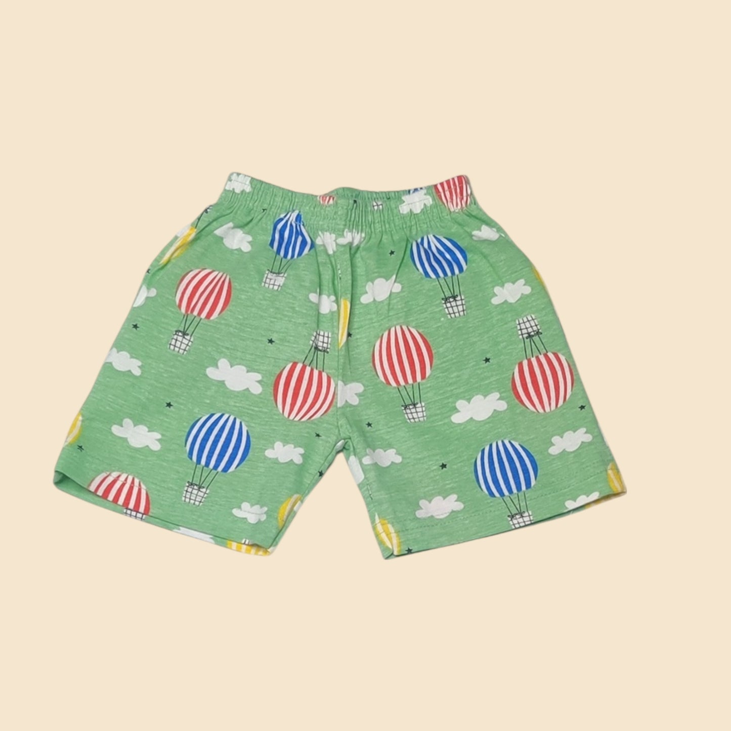 Baby boys' balloon print cotton shorts