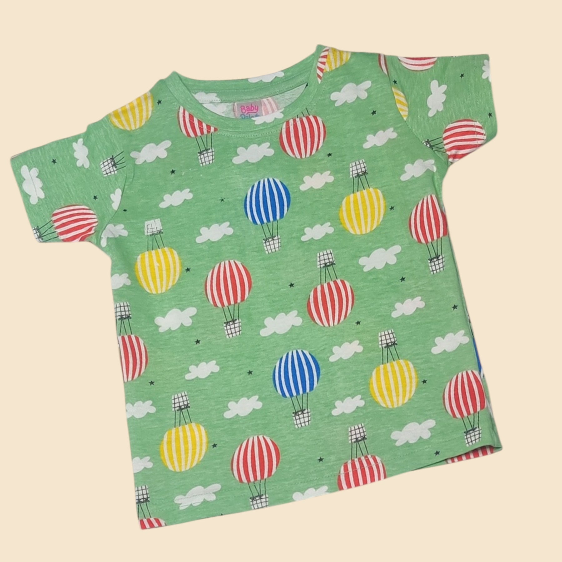 Baby boys' balloon print cotton T-shirt