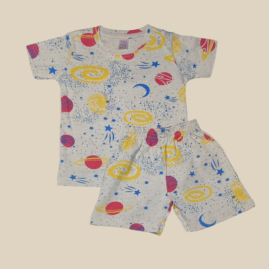 Boys’ Space Printed Clothing Set