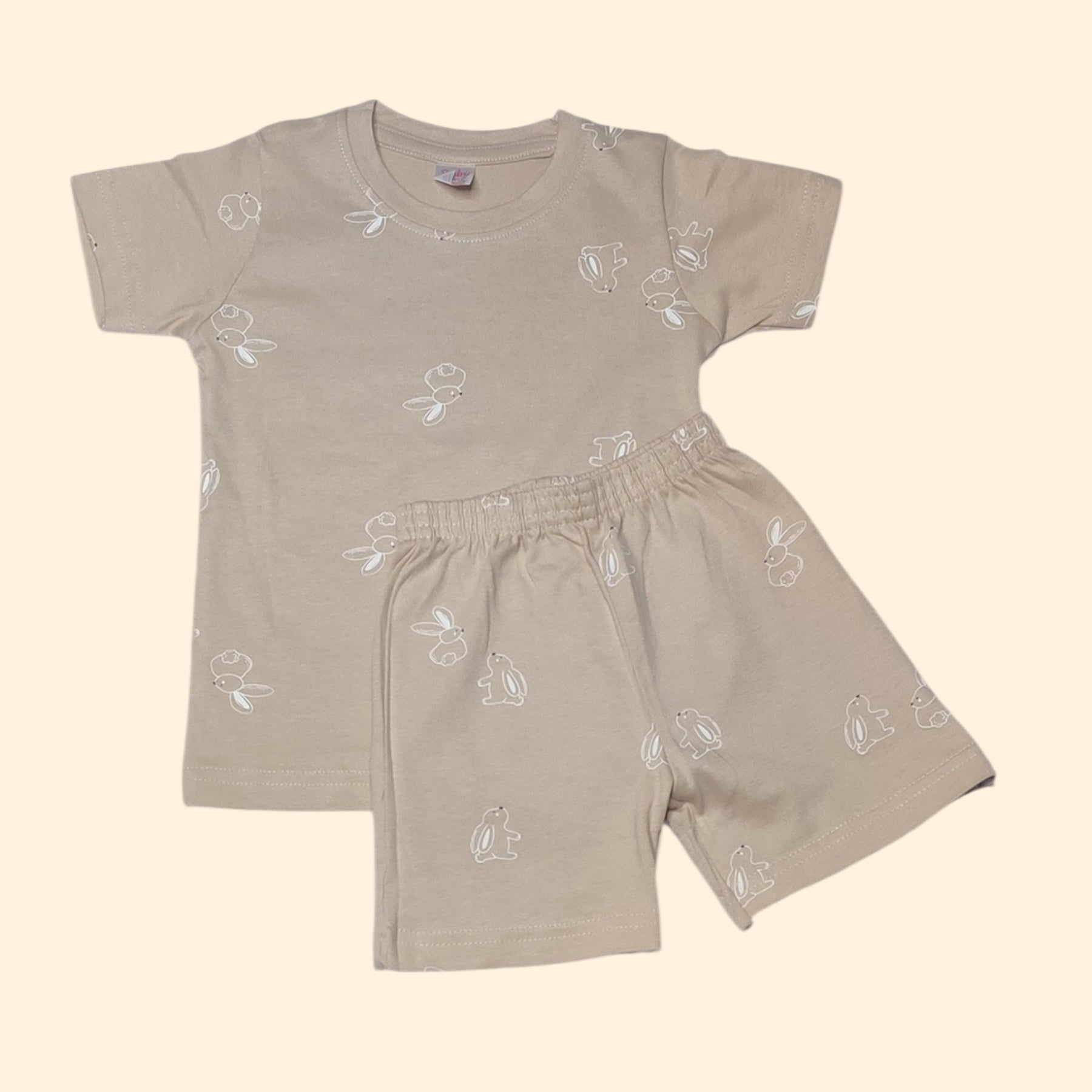 Baby boys' animal print cotton co-ord set