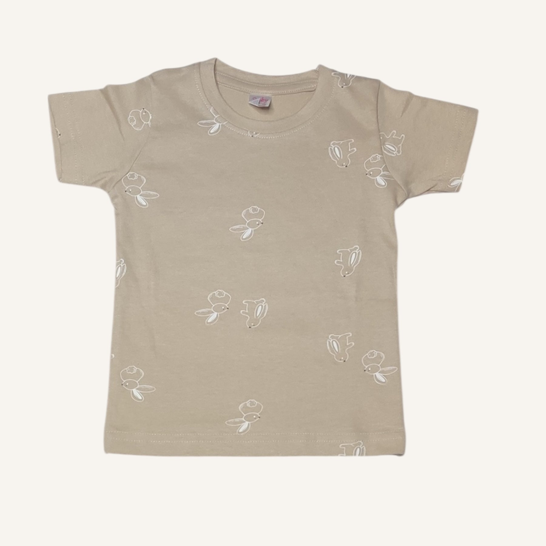 Baby boys' animal print cotton t-shirt