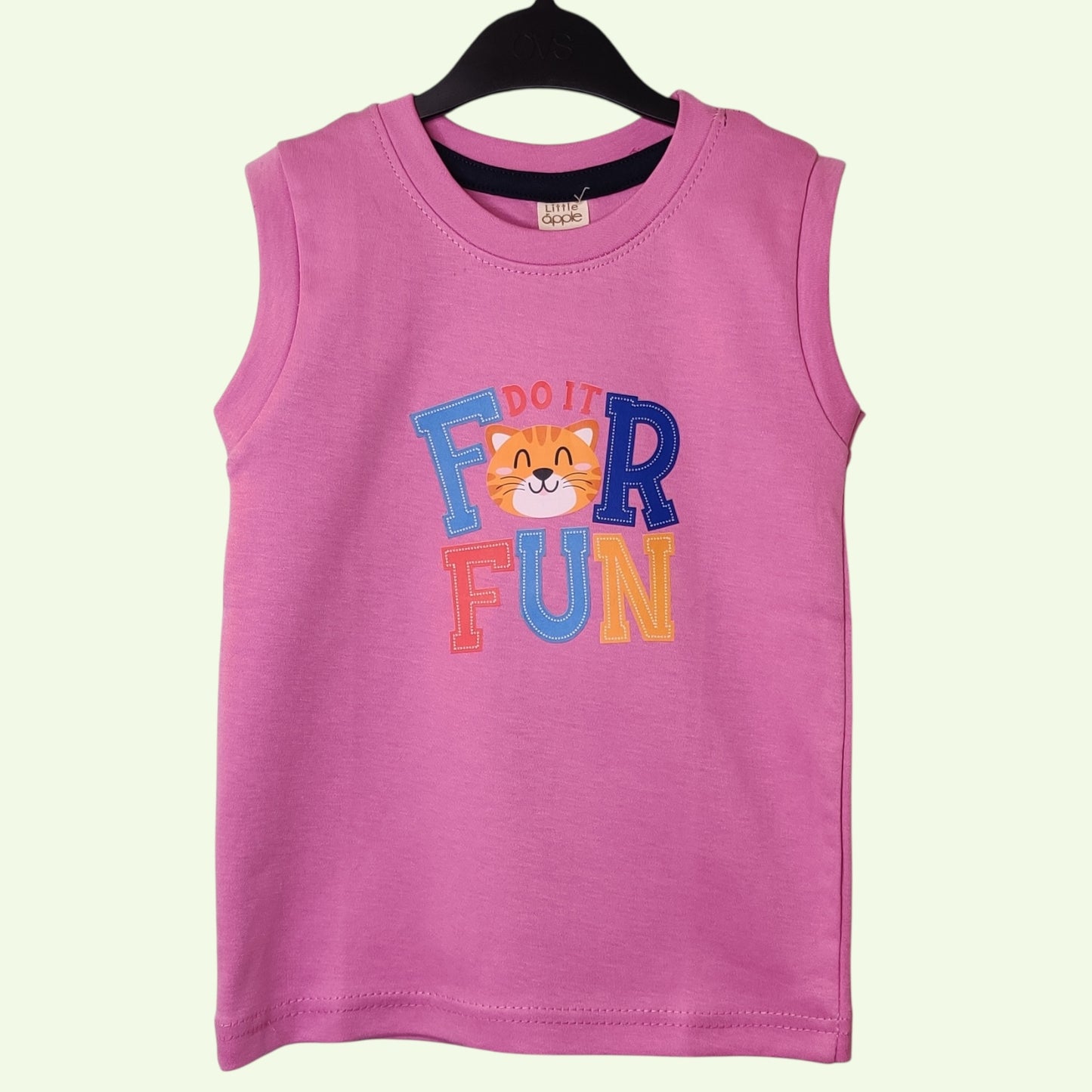 Orchid pink baby t-shirt with printed do it for fun design