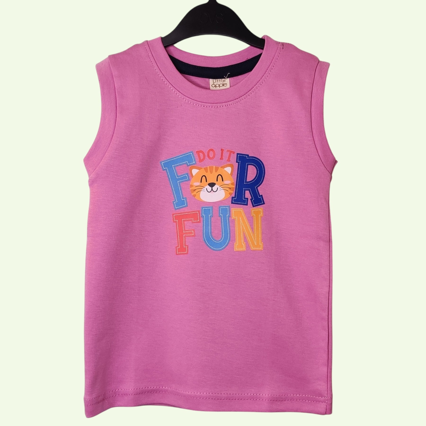 Orchid pink baby t-shirt with printed do it for fun design