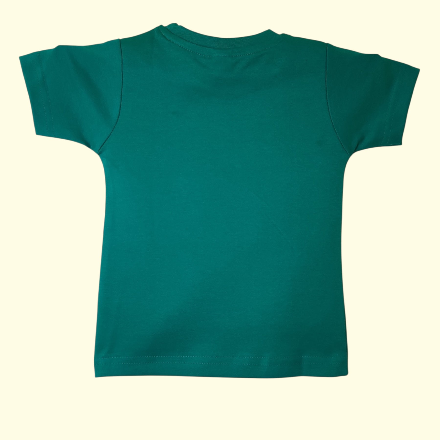 Teal green baby t-shirt back view