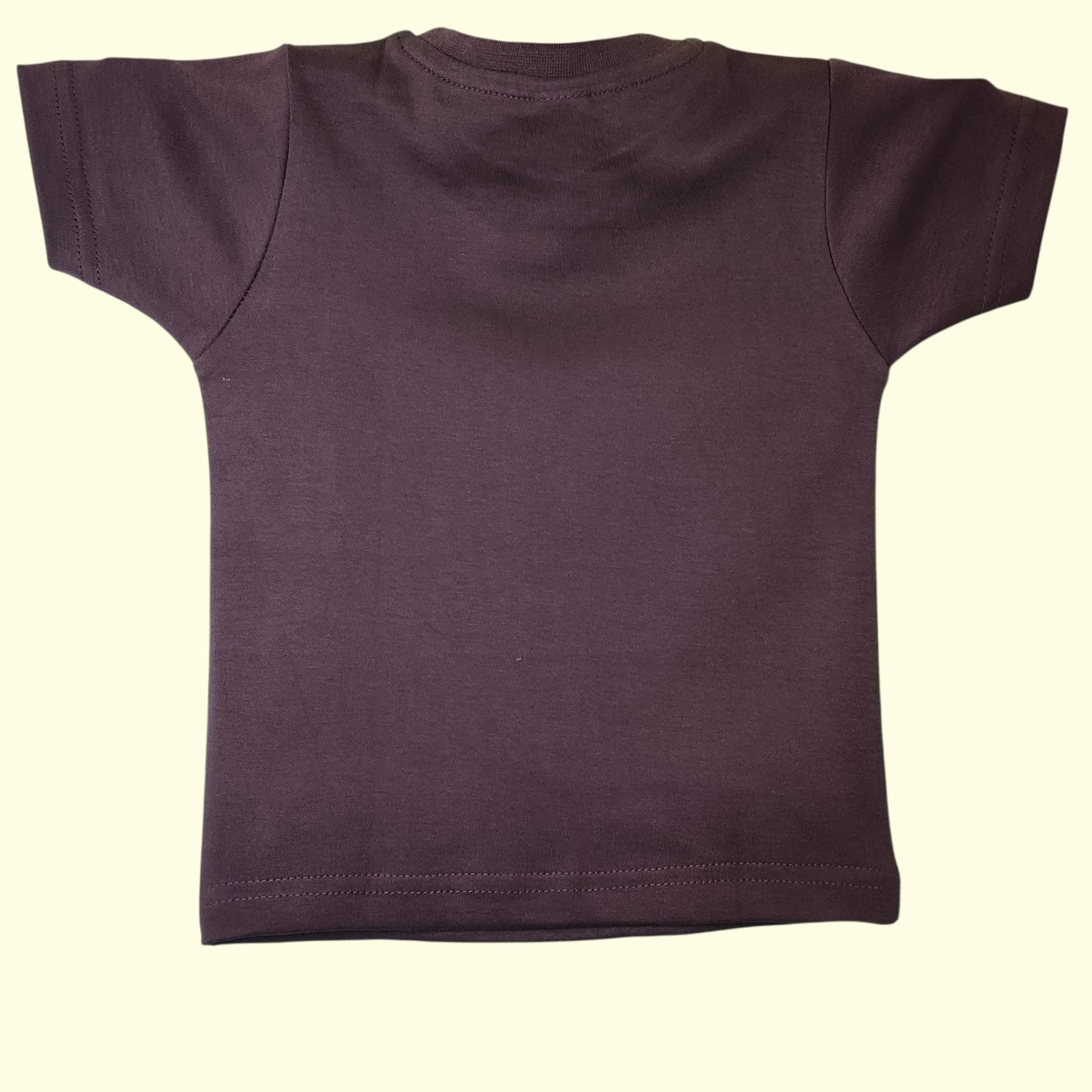 Back view of grape purple soft cotton baby t-shirt