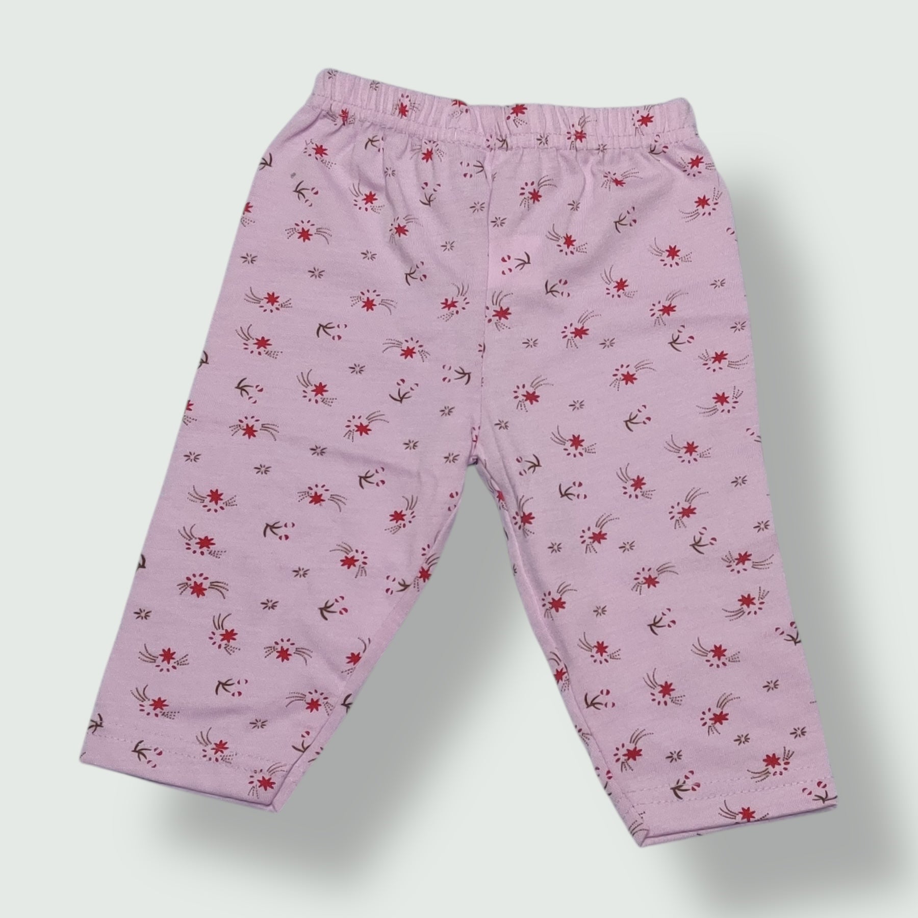 Baby floral print pant in light mauve base